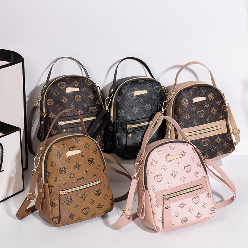 Floral Backpack 2022 Ladies Bag Fashion Double Shoulder Bag Women's Fresh Sweet Student Schoolbag Wholesale