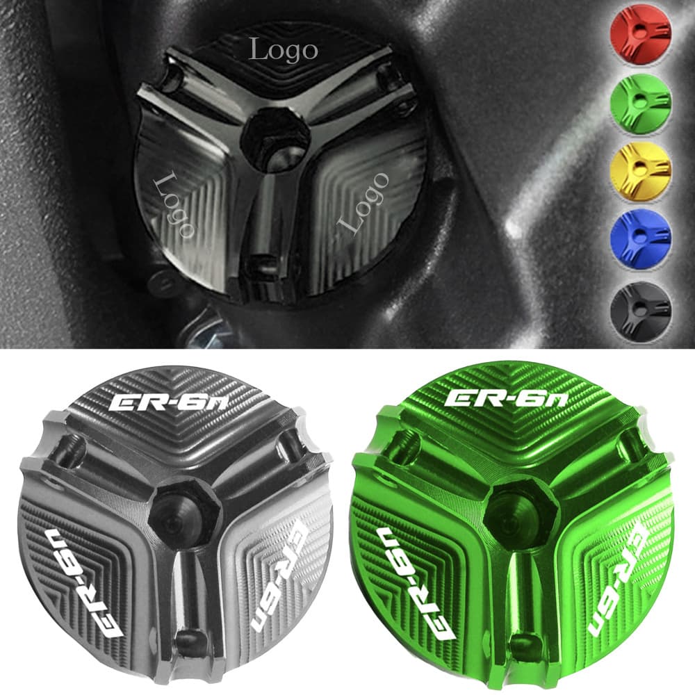 Symoto Oil Filter Cap Decorative Screw Cover for Kawasaki Ninja650 ER6N ER6F Z650 Modification Accessories Suitable for African European South American Sales