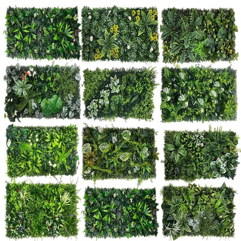Cross-Border Artificial Plant Wall 50*100cm Green Plant Flower Wall Artificial Green Plant Wall Fake Grass Carpet Live Broadcast Background Wall Decoration