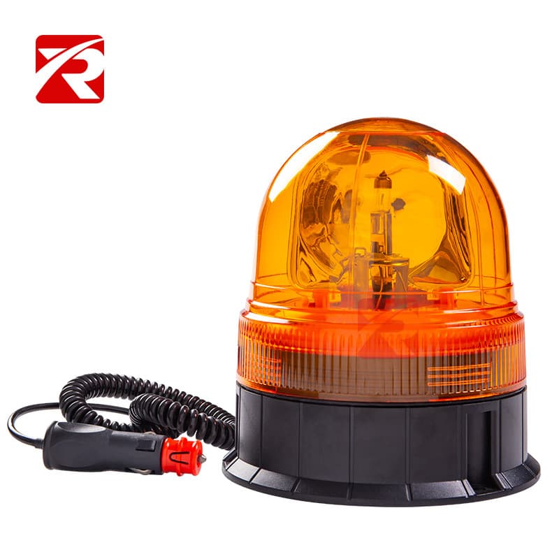 12V/24V Rotating 60 Light Head Halogen Ceiling Light, Road Block Vehicle Roof Rotating Light, Agricultural Warning Light