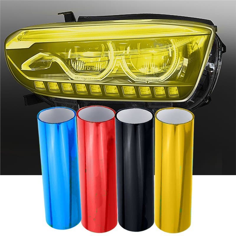 Car Light Color Changing Film, Tail Light Color Changing Film, Headlight Protective Film, Light-Transmitting Film, Colorful Fantasy Light Film, Cross-Border