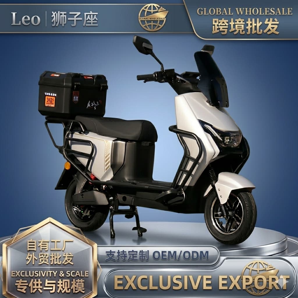 Leo Export Electric Vehicle High-Performance Long-Range 72V Electric Motorcycle for Delivery and Rental with Battery Swapping