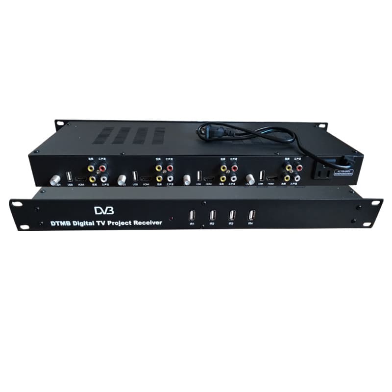 4-Channel DTMB Terrestrial Wave HD Encoding Engineering Set-Top Box Hotel Digital TV System Supports AVS+ Dolby