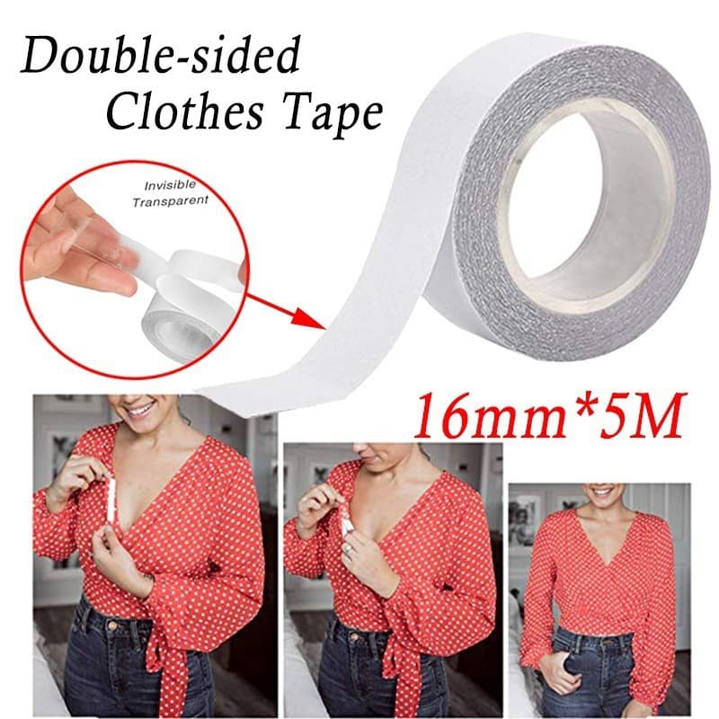 Cross-border Hot Selling Invisible Anti-Exposure Tape Double-Sided Adhesive Refill Roll, Perforated, Seamless for Shirt Straps, V-Neck Underwear