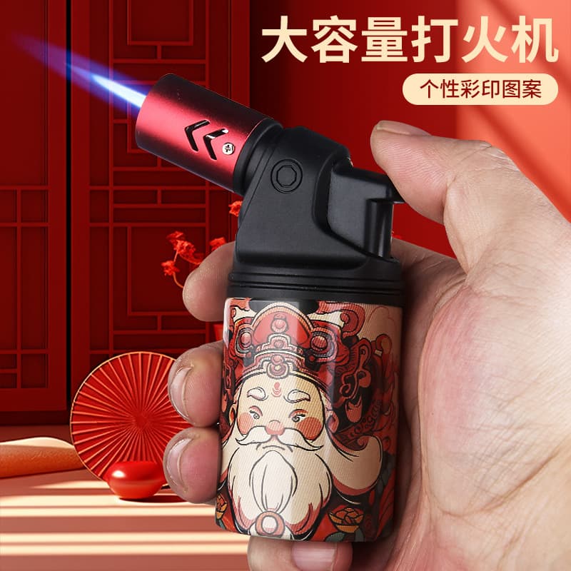 Baicheng Windproof Personalized Creative Durable Lighter Refillable Cigar Moxibustion Igniter Cigarette Lighter