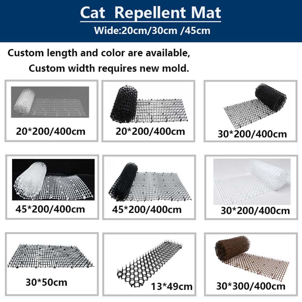 6.5ft Soft Spike Cat Mat Indoor Outdoor Repellent Mat 78"×11