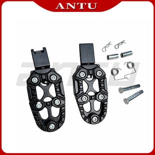 Cross-Border Motorcycle Dirt Bike Modified Adjustable Angle Foot Peg Accessories Aluminum Alloy Universal Anti-Slip Footrest