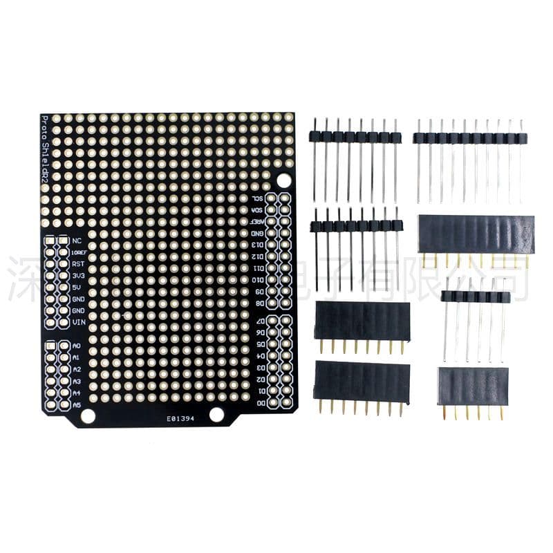 Proto Shield Prototype Expansion Board PCB Kit Compatible with UNO R3 Black
