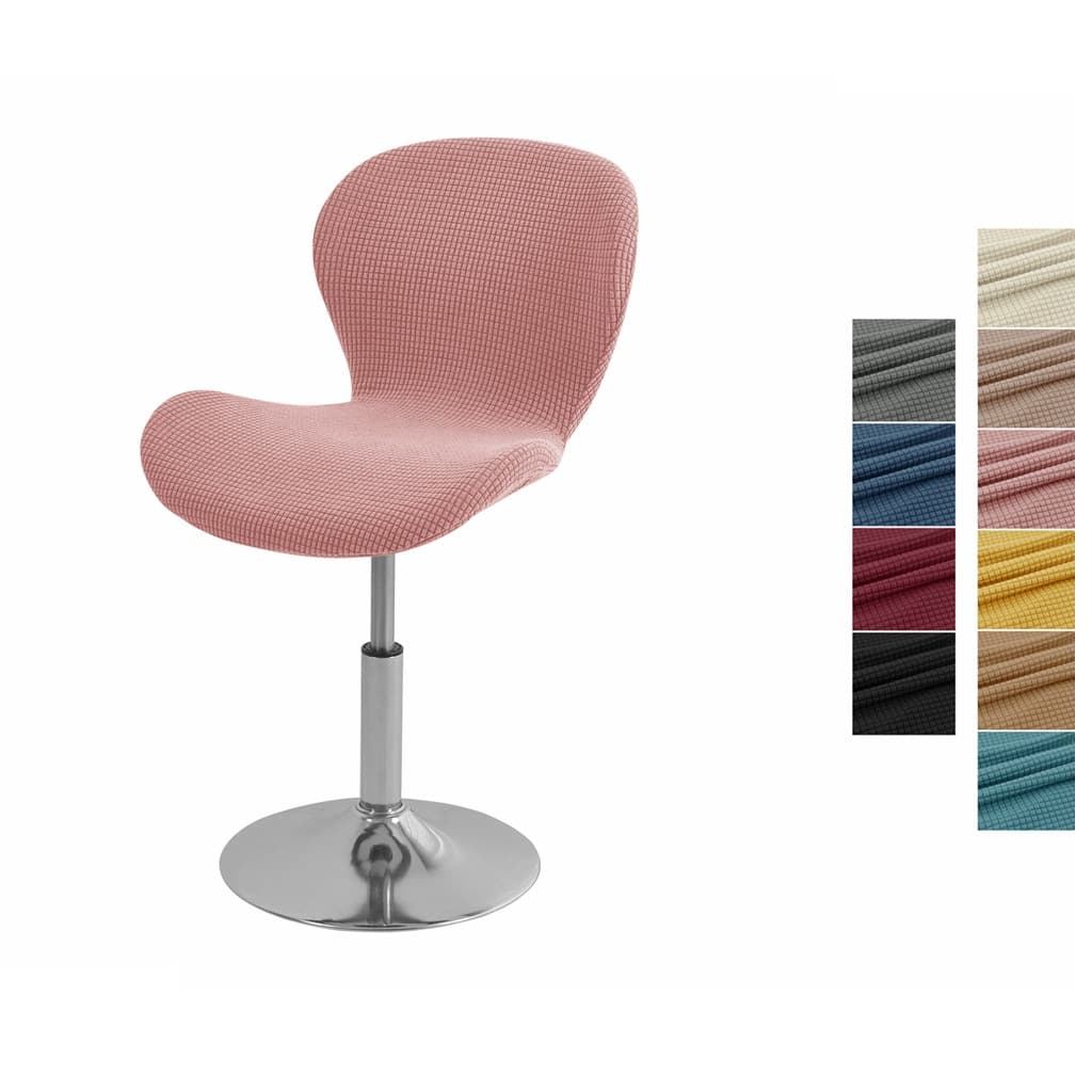 Cross-border stretch corn flannel home swivel low bar chair cover butterfly chair cover solid color