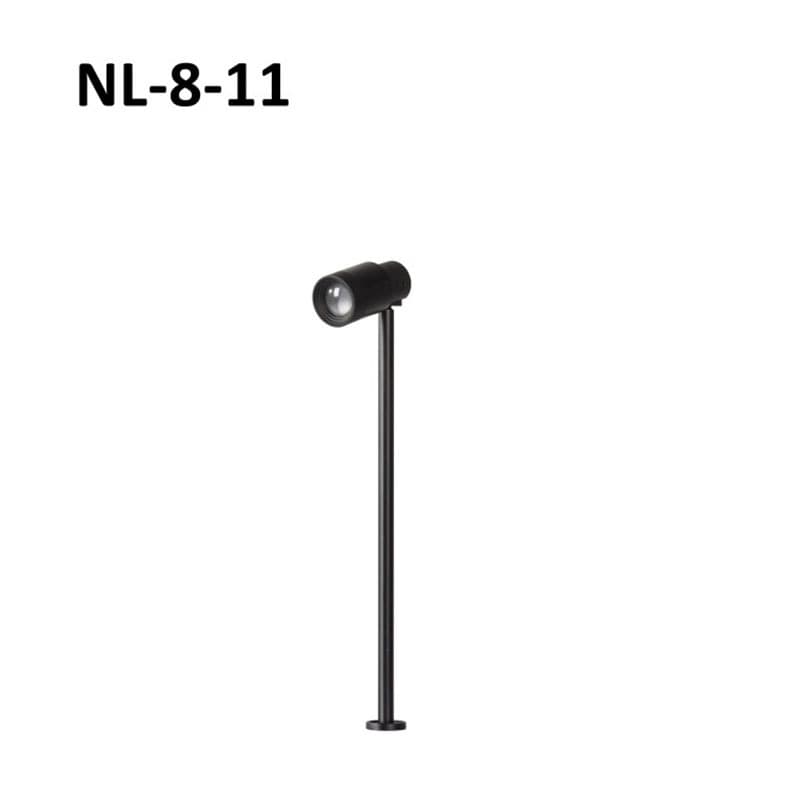 LED vertical rod spotlight with focus and aperture adjustment for museum showcases, long rod universal adjustable display cabinet floodlights