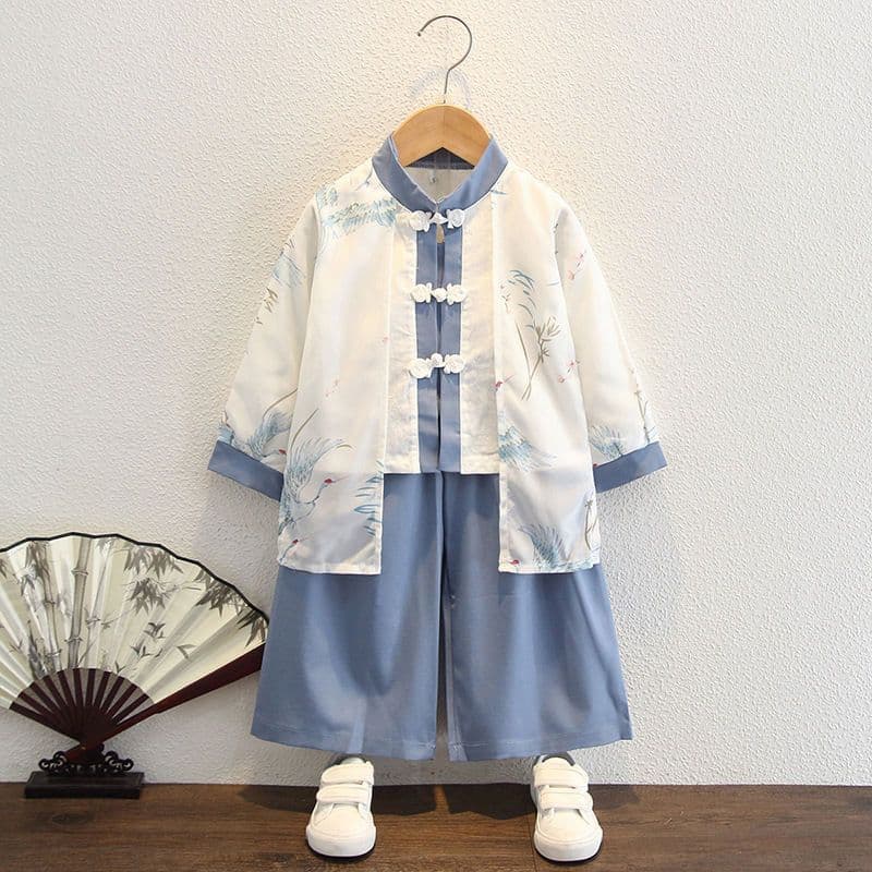 Hanfu for boys, Chinese style, Spring and Autumn period, Tang suit, young master's outfit, children's ancient style, traditional Chinese culture set, kindergarten performance costume