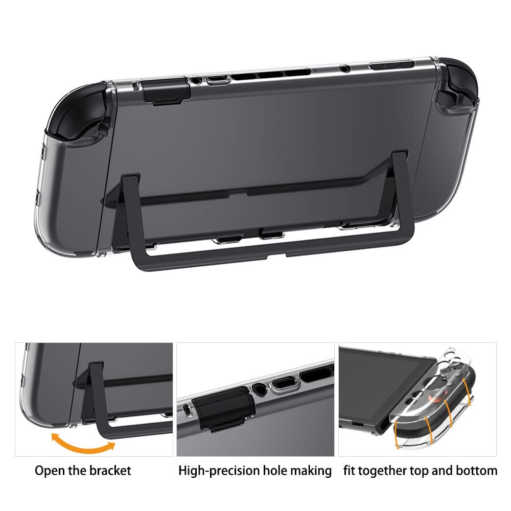 Transparent PC Crystal Case for Nintendo Switch 2nd Generation Console, Clear Protective Shell SWITCH 2