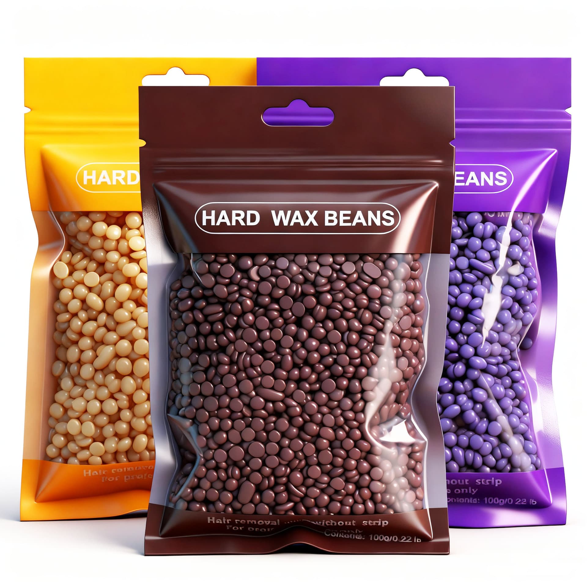 Hair Removal Hard Wax Beans 100g, 10 Colors Available, Full Body Hard Wax Beans