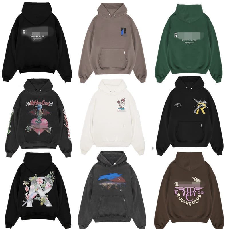 Streetwear High-Fashion Doberman R-Letter Print Casual Loose Hoodie Unisex Wholesale Couple Style