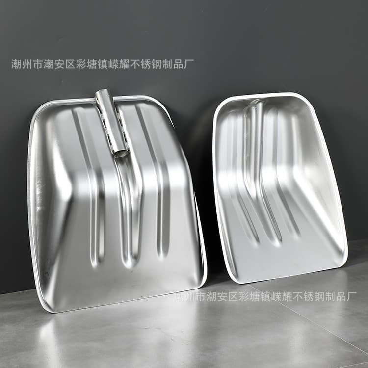 Thickened Stainless Steel Shovel Grain Scoop Feed Mixing Sanitation Shovel Cow Dung Large Agricultural Square Spade Corn Scoop Salt Scoop Soil Turning