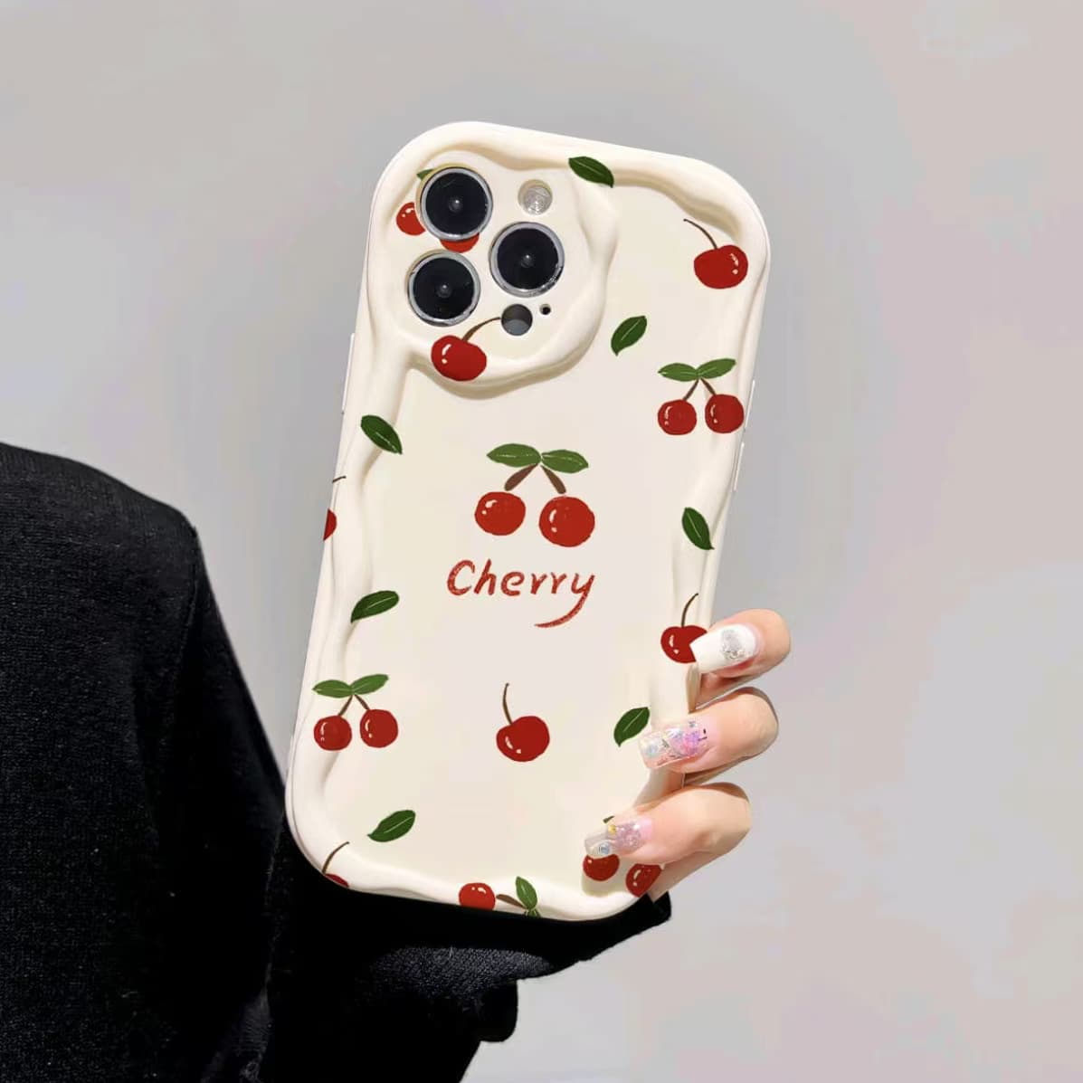 Minimalist Cherry Case for iPhone 17/16/15 Pro Max Apple 15 Trendy Phone Cover 11 XR Max