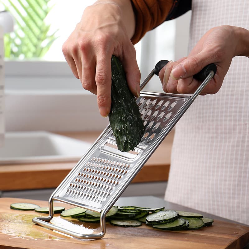 Stainless Steel Grater Shredder Multi-Function Vegetable Slicer Kitchen Julienne Tool for Carrots and Potatoes