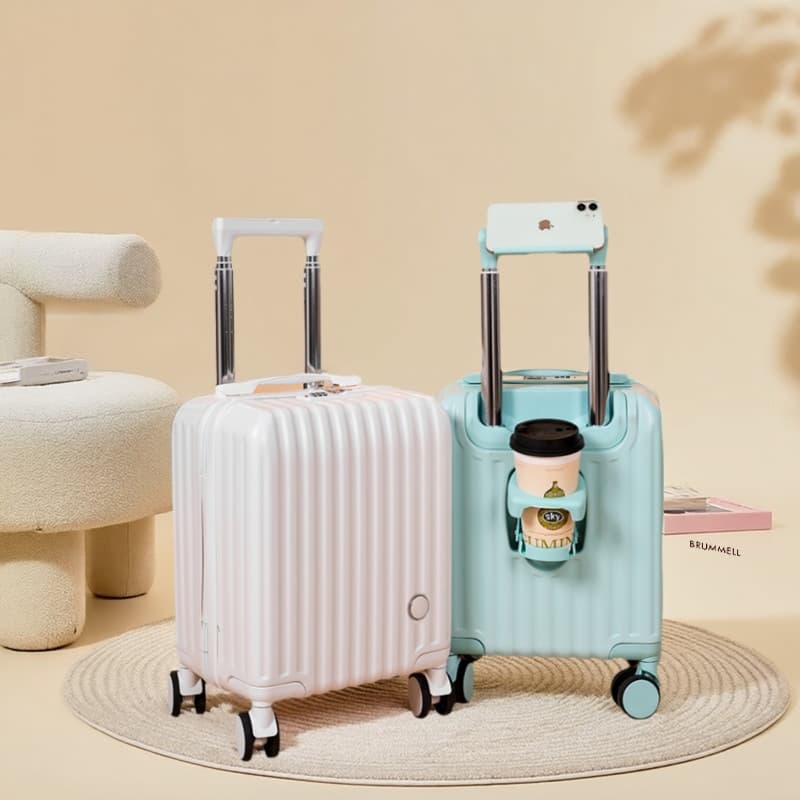 14-inch Silent Small Suitcase, Spring and Autumn Airlines Mini Carry-on Luggage, Trolley Case with Password Lock, Travel Suitcase