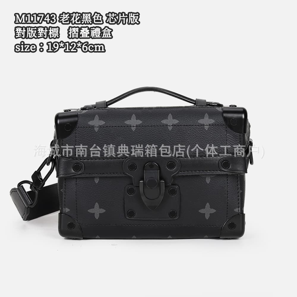 Donkey New Men's Crossbody Bag Keepall25 Box Pillow Bag Embossed Shoulder Bag Handbag Cross-border