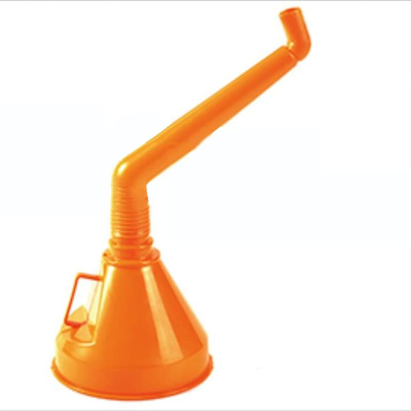 Plastic Funnel 145mm Curved Handle with Filter Screen for Car Motorcycle Fueling