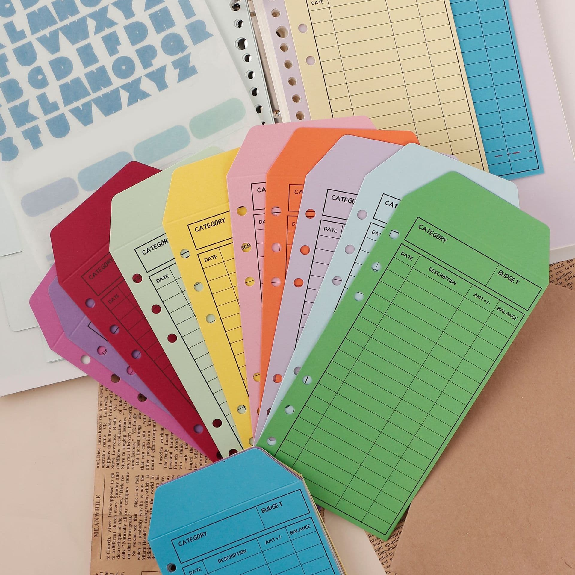 Cross-border Colored Envelope Kraft Paper Creative European Vintage Thickened Envelope Set 12 Pieces 12 Colors