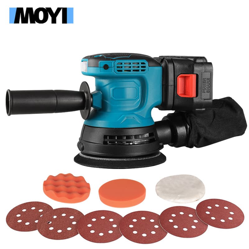 Lithium-ion Disc Sander with Self-Dust Collection for Wood and Metal Polishing, Disc Sandpaper Machine