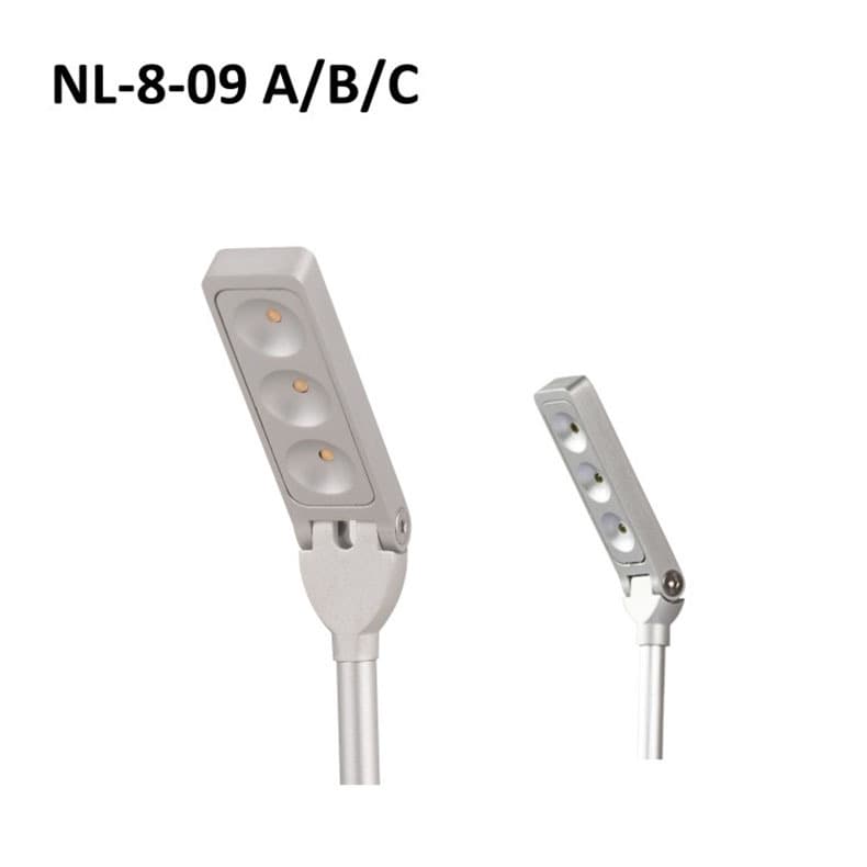 3W LED straight pole lights for gold jewelry, cosmetics, and watch display counters, jewelry/jade counter spotlights, and vertical pole lights.