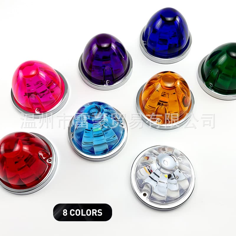 Watermelon Light 12-24V Plastic Housing Glass Lens 12/24V Truck Side Light Indicator Light Side Marker LED Signal Light