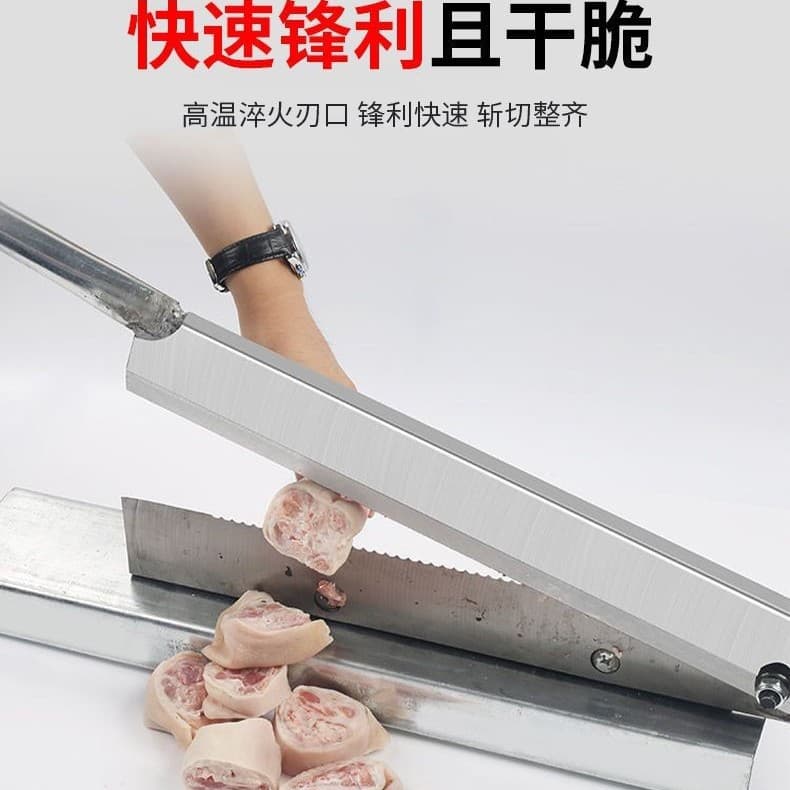 Household bone cleaver, commercial bone cutting machine for chopping ribs, meat, and trotters, including a bone chopper and pig foot knife.