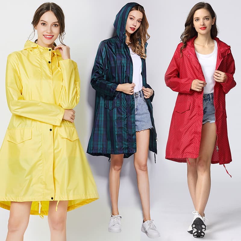 Fashionable Adult Unisex Thin Dustproof Medium-length Windbreaker Raincoat Outdoor Travel Hiking Windproof Rain Poncho