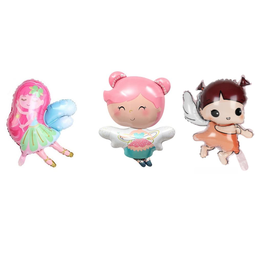 Girl Birthday Balloon Decoration Fairy Princess Kids Balloon Banner Birthday Party Baby Full Moon Decor