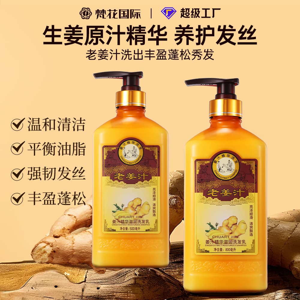 Shampoo, domestic brand, established hair salon shampoo, wholesale shampoo, anti-dandruff and itch relief, ginger shampoo, oil control