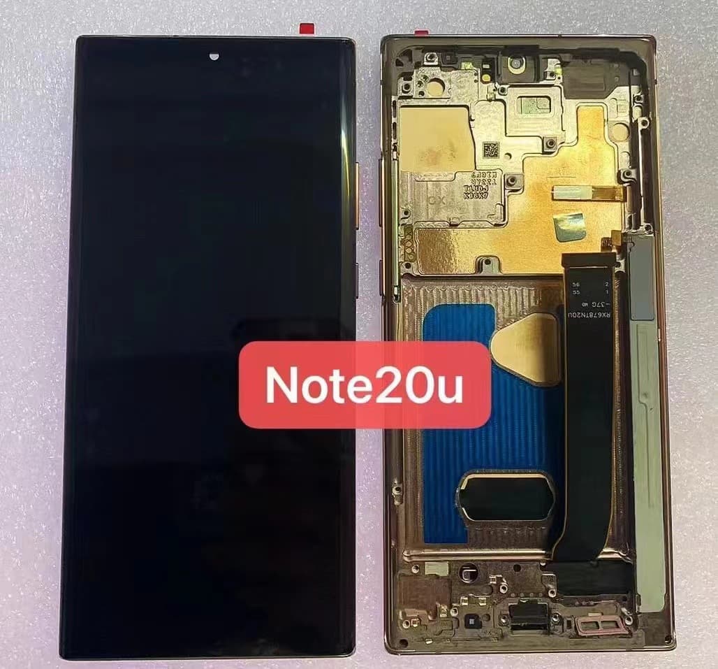 Suitable for Samsung NOTE20Ultra curved screen assembly touch LCD display internal and external integrated frame N9860