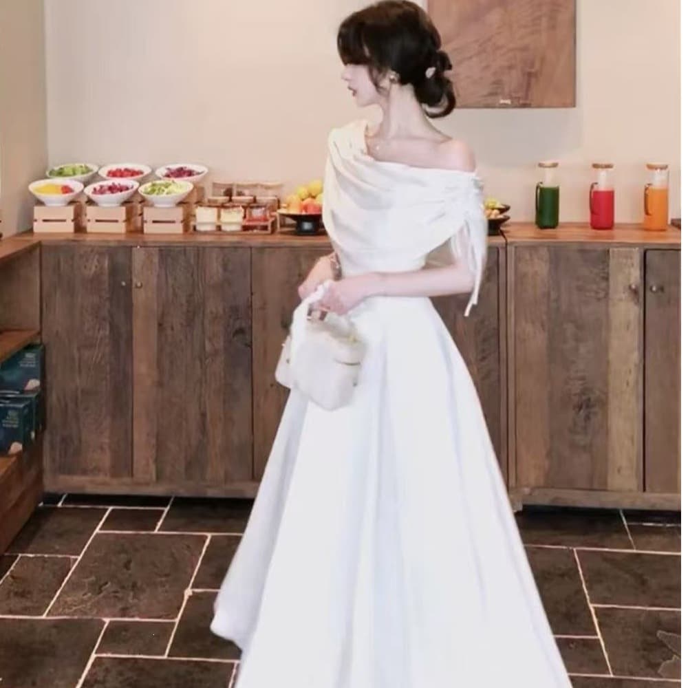Waltz of the World Summer new style French plutocrat daughter design sense swing collar big skirt Hepburn dress