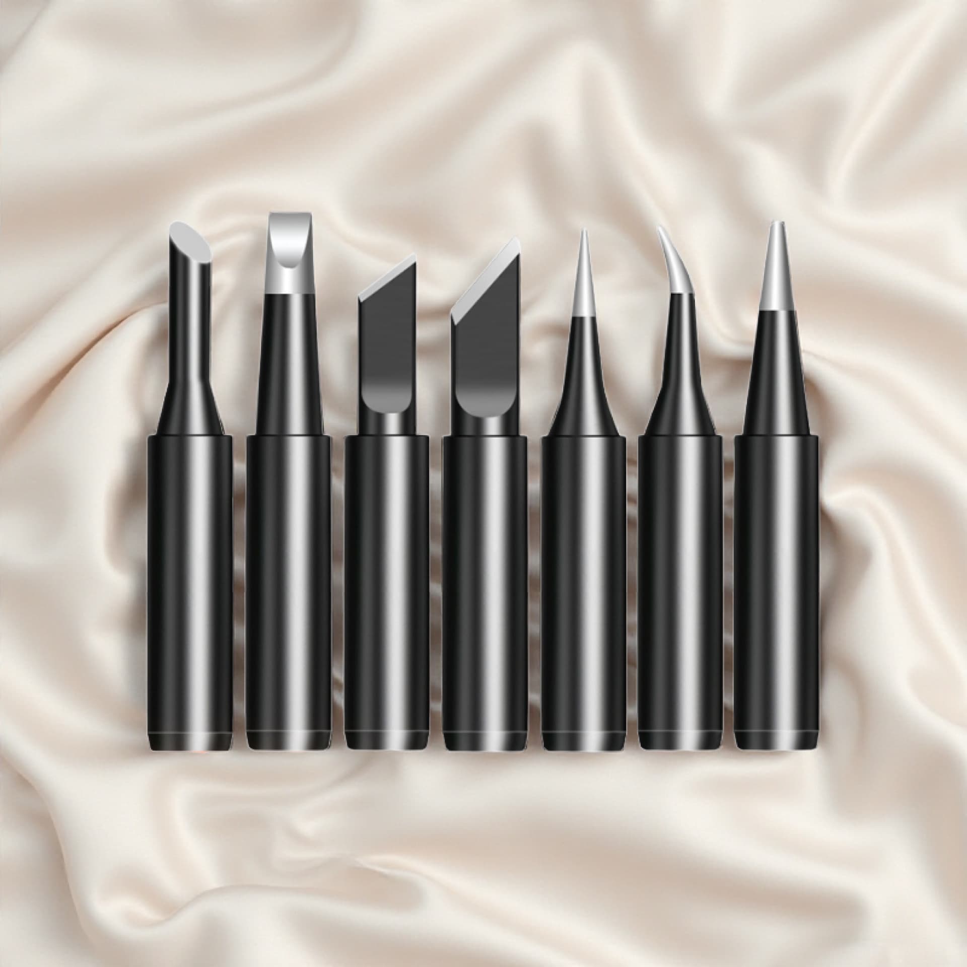 Black diamond soldering iron head high temperature resistant pointed round head welding head 936 black soldering iron tip constant temperature soldering station