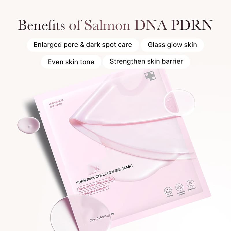 Cross-border Hot Selling PDRN PINK COLLAGEN GEL MASK Pink Collagen Jelly Split Mask