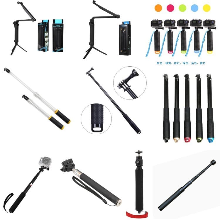Camera Phone Handheld Stabilizer Telescopic Pole Action Camera Surfing Diving Floating Bar Aluminum Alloy Selfie Stick