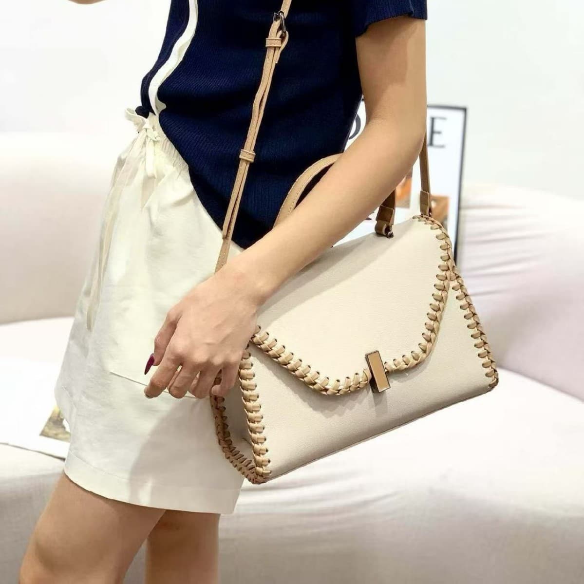 2026 African Women's Bag Cross-border Foreign Trade Korean-style Small Square Bag Flip Lock Handbag Women's Crossbody Bag
