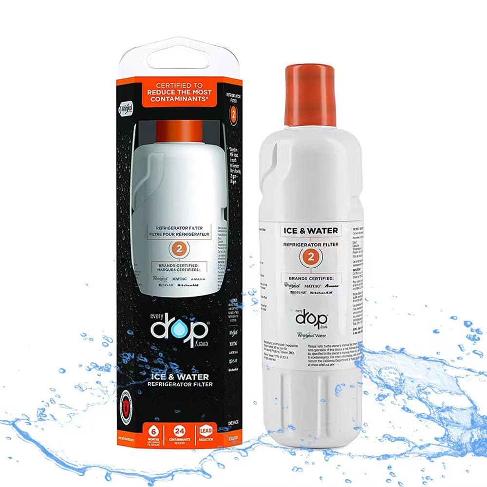 Factory Direct: Refrigerator Water Filter Cartridge FlLTERD2 - Cross-border Overseas Warehouse Stock, Single Piece/Drop Shipping