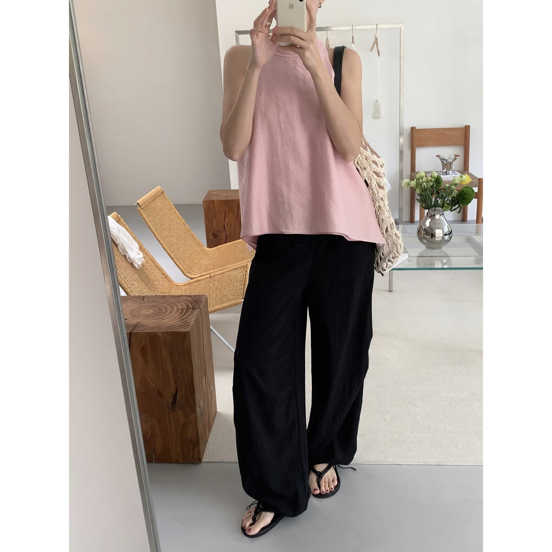 Now 2026 spring and summer new Korean Dongdaemun lazy and casual drawstring workwear leggings