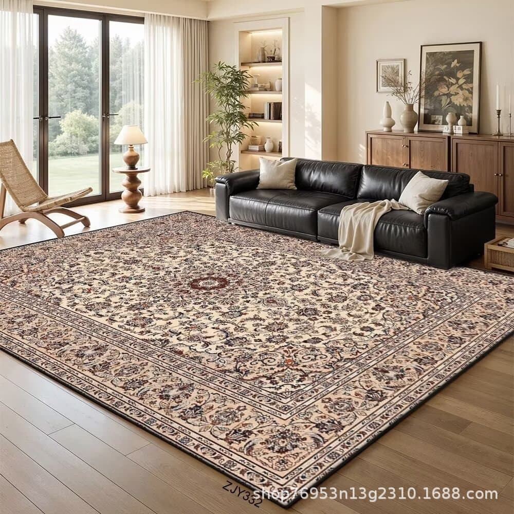 European Style Living Room Carpet Coffee Table Rug Sofa Home Bedroom Full Floor Mat Modern Minimalist Machine Washable Dropshipping