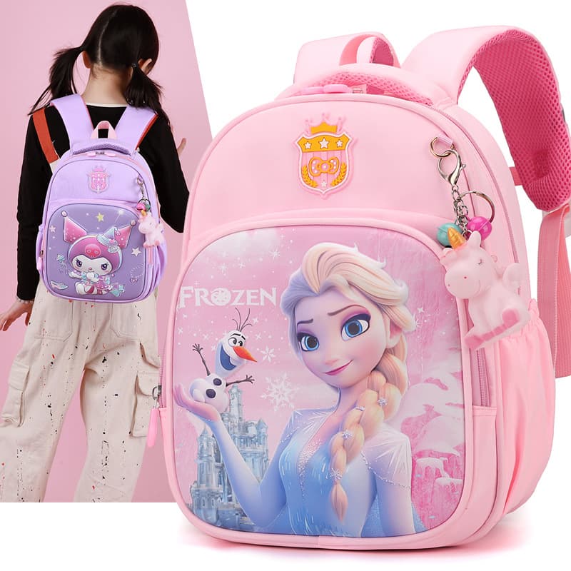 Kindergarten Cartoon Elsa Princess Kuromi Children's Backpack for Boys and Girls, Middle and Large Class, Preschool