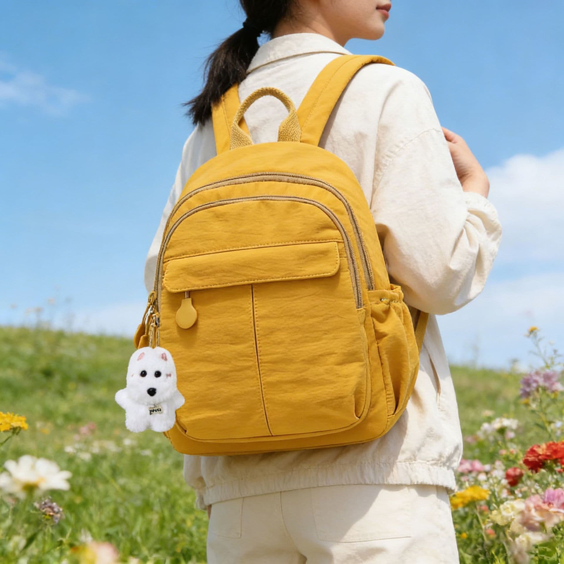 Women's Nylon Backpack 2026 New Short Trip Travel Backpack Shopping Commute Versatile Student Small Backpack Men