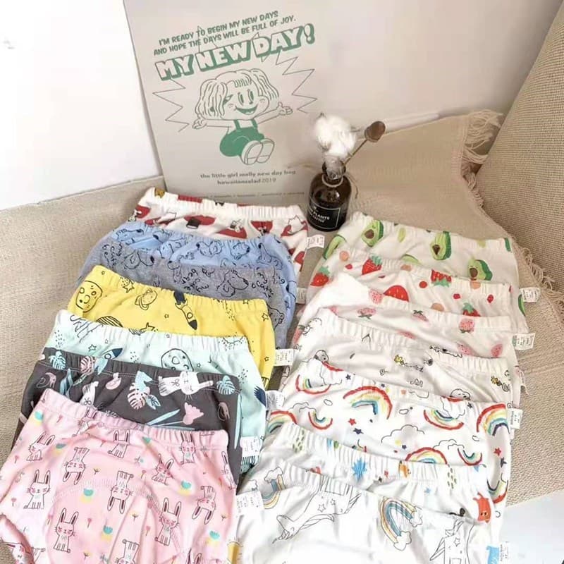 Instagram baby training pants, children's learning pants, all-cotton diaper-proof pants, waterproof baby pants, diaper-free underwear.