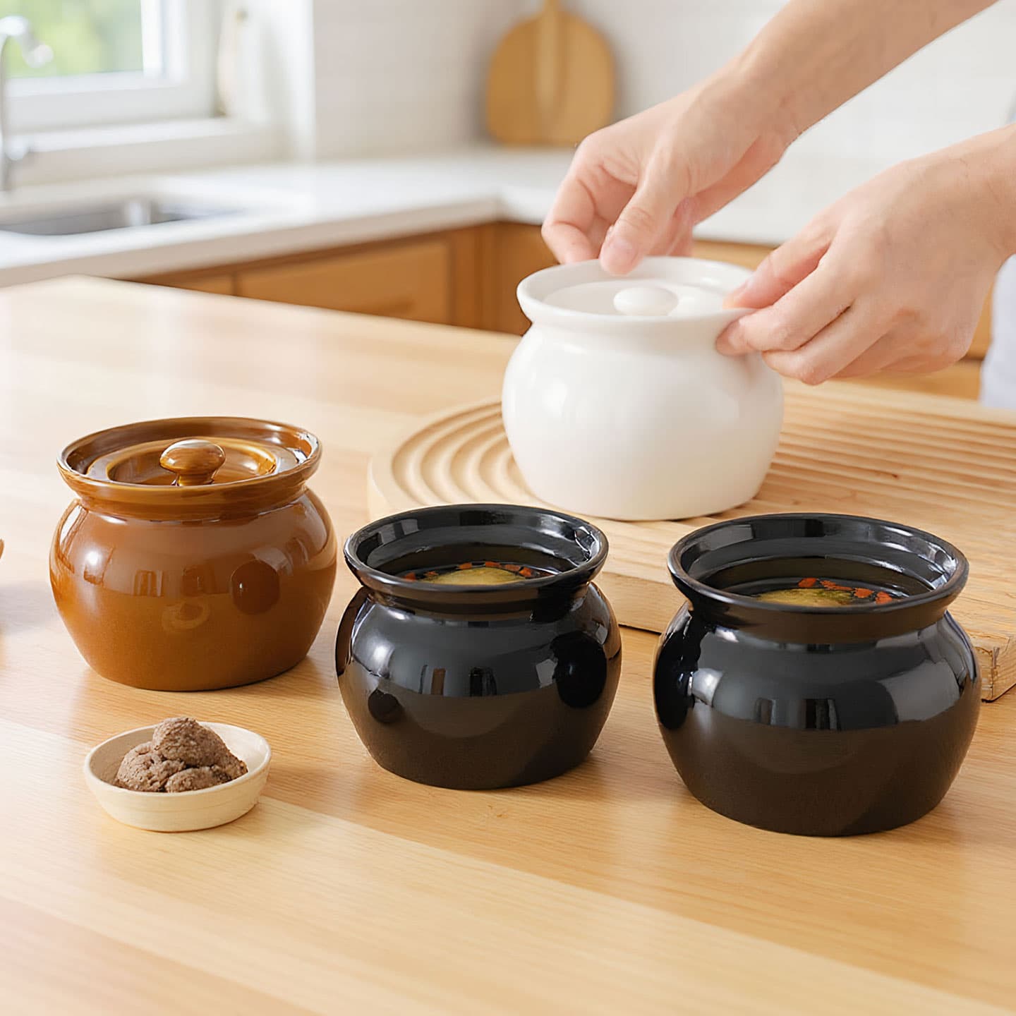 Crock pot soup ceramic stew pot water-proof stew household ceramic stew pot with lid small soup cup stewed bird's nest small stew cup for one person