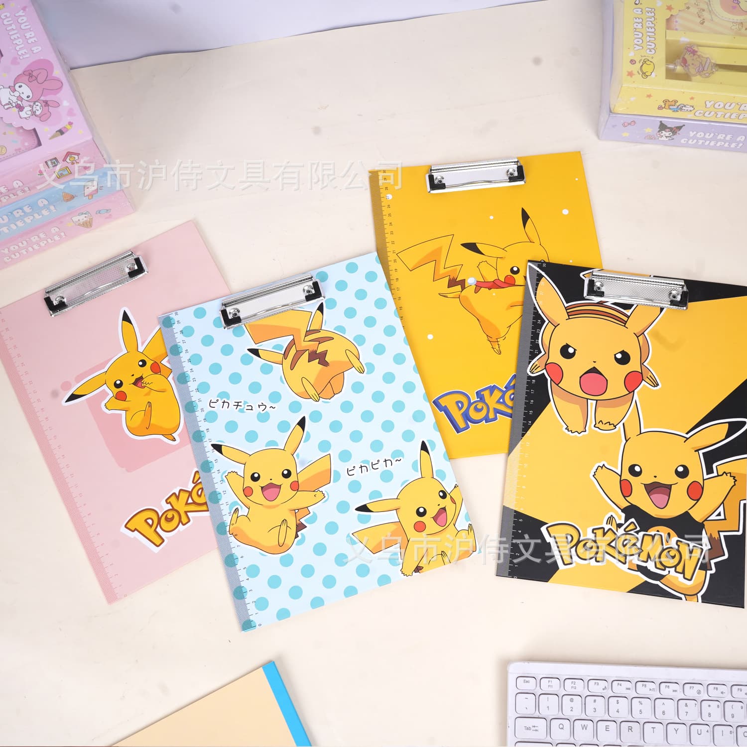 Cartoon Pokémon A4 multifunctional board clip creative Pikachu writing and painting pad primary school student folder wholesale