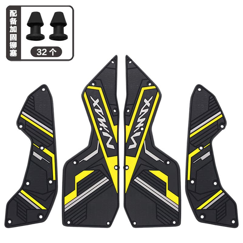 Motorcycle Footboard for New Yamaha NMAX TURBO Modified Footboard Anti-Slip Rubber Footrest