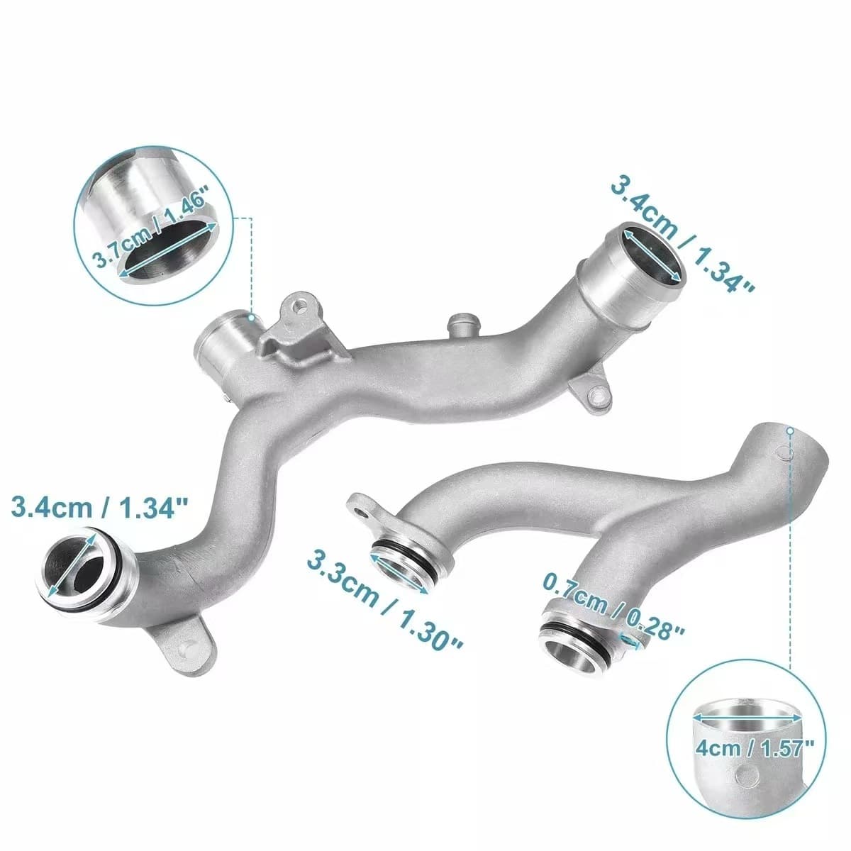 LR090630 LR092992 LR075991 LR028136 Heater Water Hose Cylinder Head Cooling Water Pipe Connector