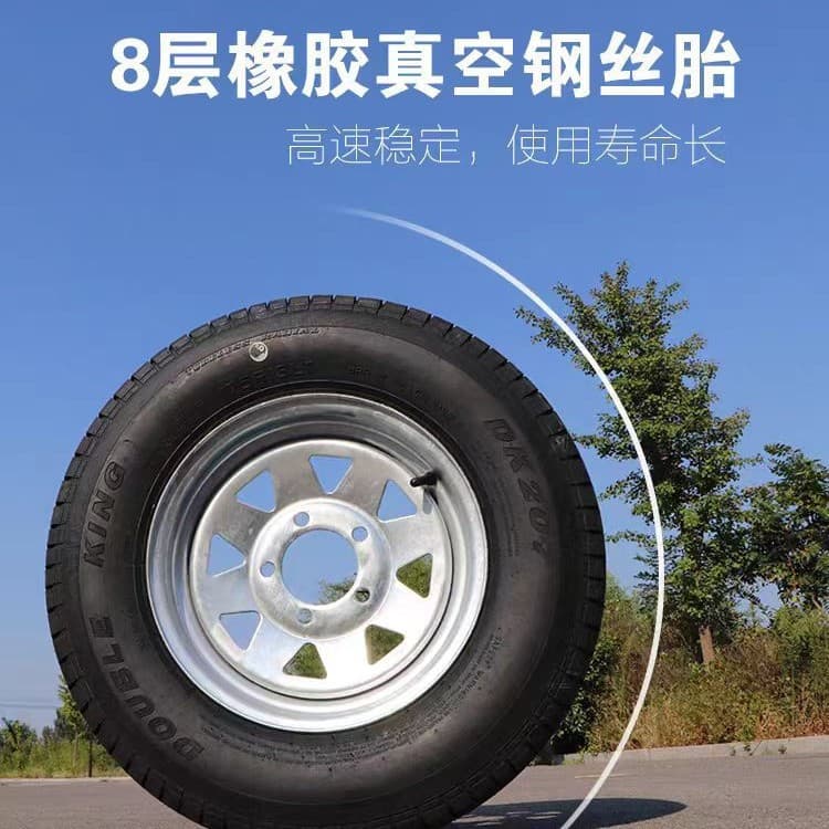 Trailer Tire Rim  Dedicated Tire Rims for Various Sizes  Wear-Resistant and Anti-Skid