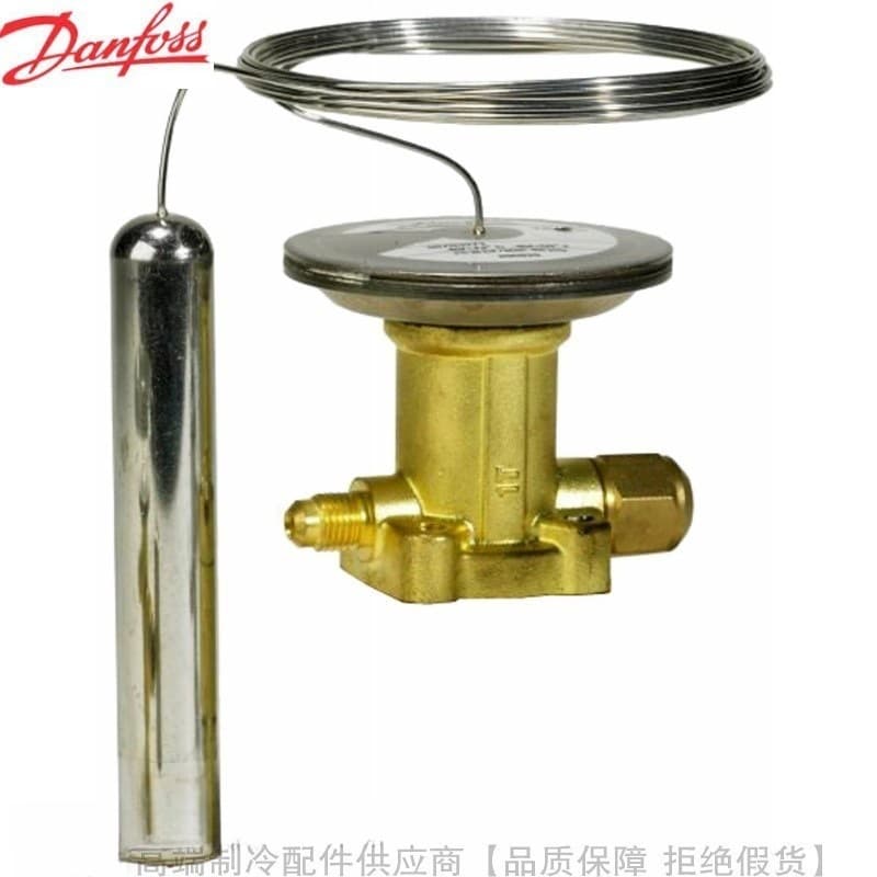 Danfoss R22R407C thermal expansion valve power head with temperature bulb TEX55.